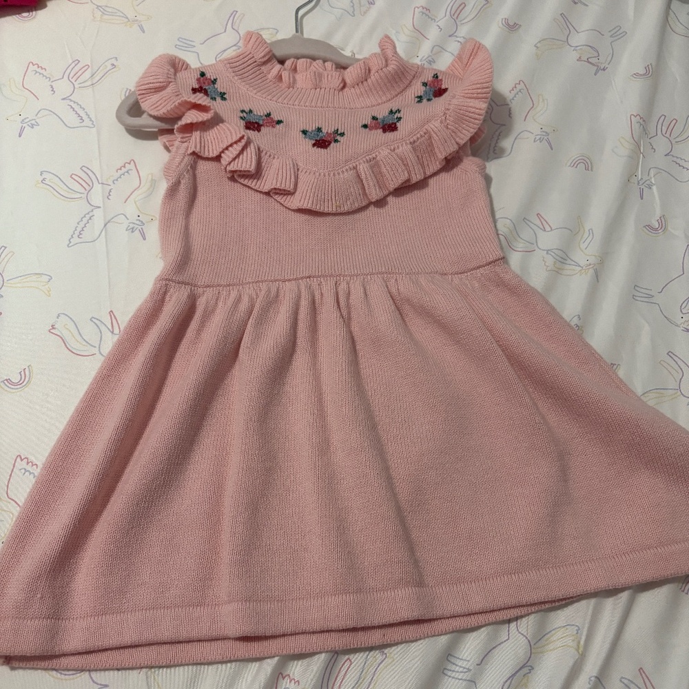 Janie and Jack floral knit dress